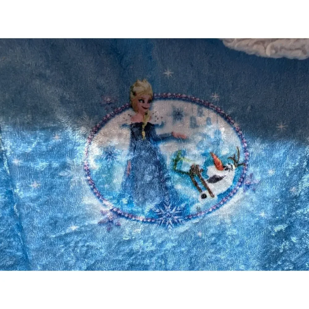 Disney Frozen Elsa Girls Blue Princess Dress Cosplay Halloween Costume Size 8